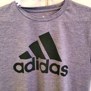 Grey adidas workout shirt